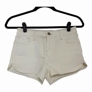 J Brand White Short Shorts Womens Size 24 XS 0 00 Cheeky Cotton Blend Stretch